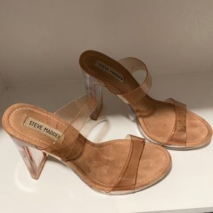 Steve Madden Clear Heels